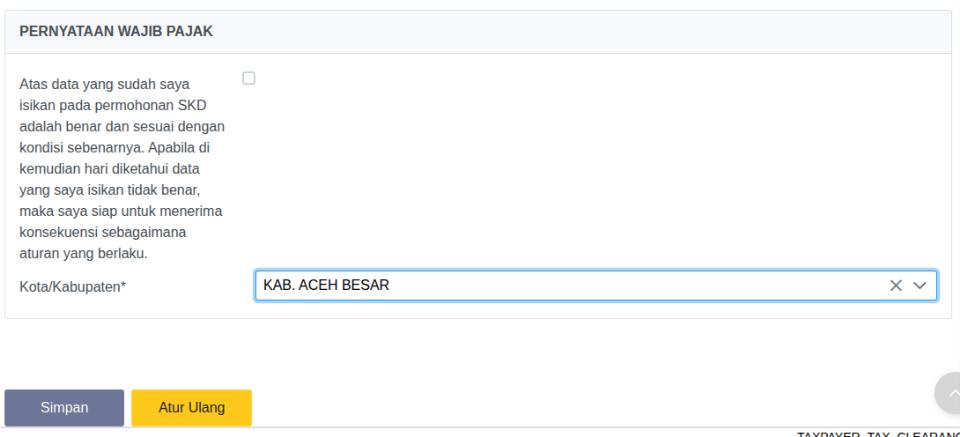 pernyataan wajib pajak